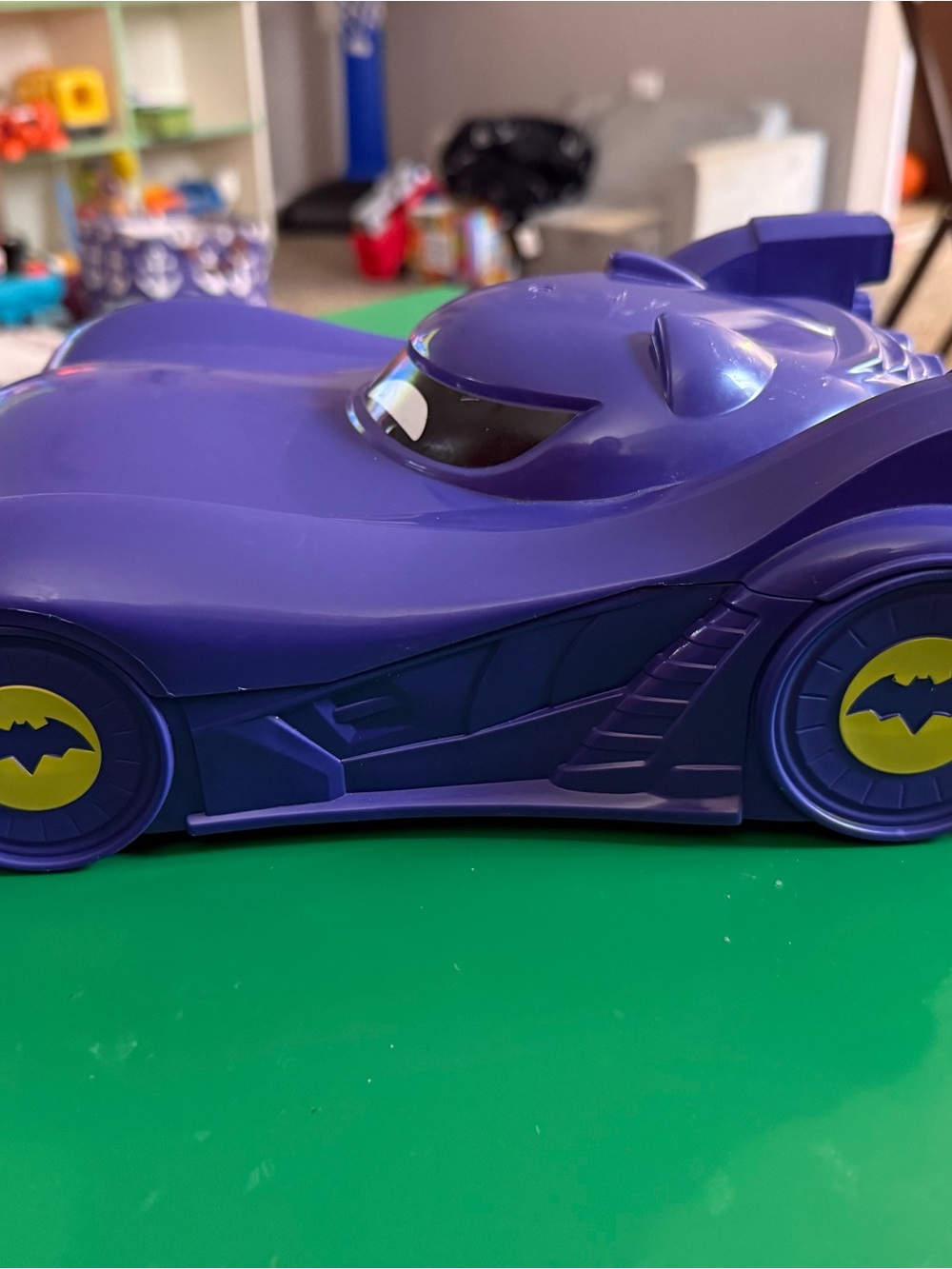Purple Batmobile car carrying case